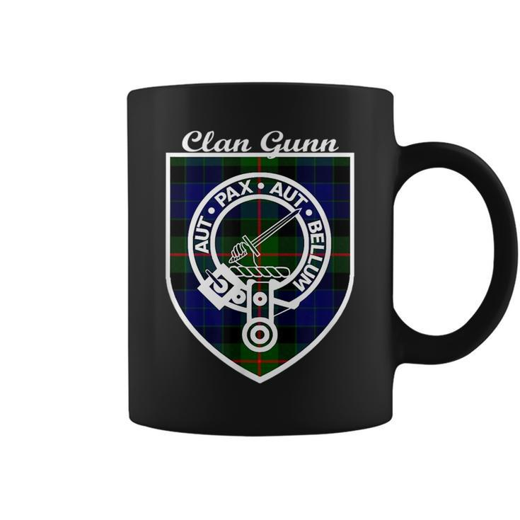 Gunn Surname Last Name Scottish Clan Tartan Badge Crest Funny Last Name Designs Funny Gifts Coffee Mug
