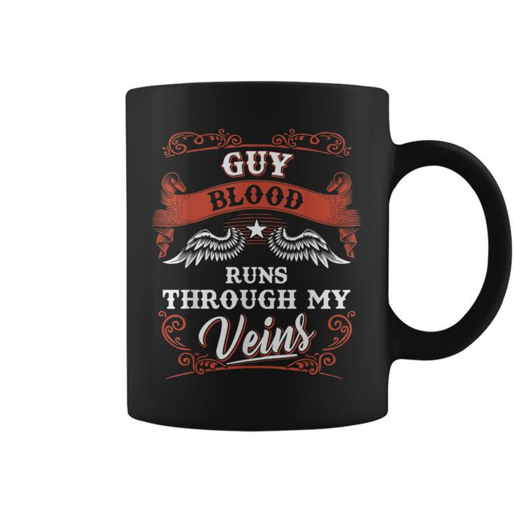 Guy Blood Runs Through My Veins Family Christmas Coffee Mug