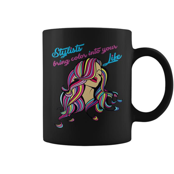 Hair Colorist Stylists Bring Color Cosmetologist Coffee Mug