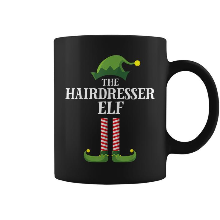 Hairdresser Elf Matching Family Group Christmas Party Coffee Mug