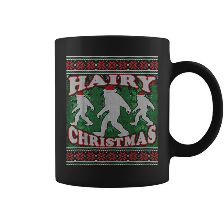 Hairy Christmas Bigfoot Ugly Christmas Sweater Coffee Mug