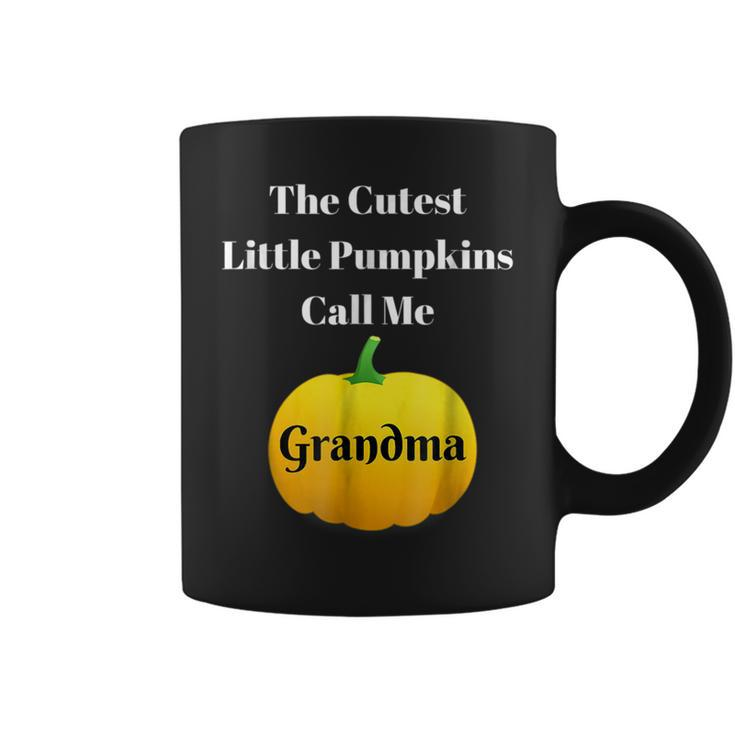 Halloween Cutest Little Pumpkins Call Me Grandma For Grandma  Coffee Mug