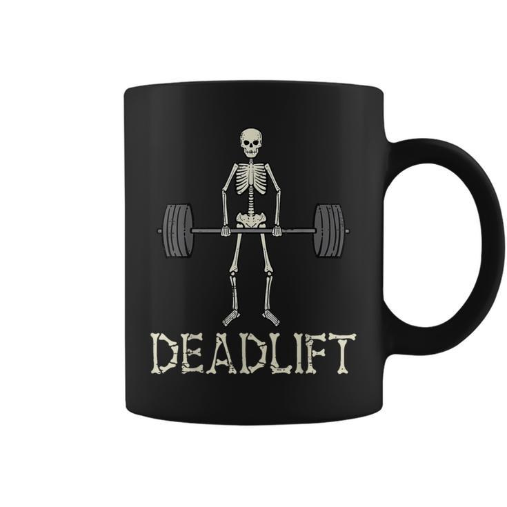 Halloween Deadlift Skeleton Gym Workout Costume Coffee Mug