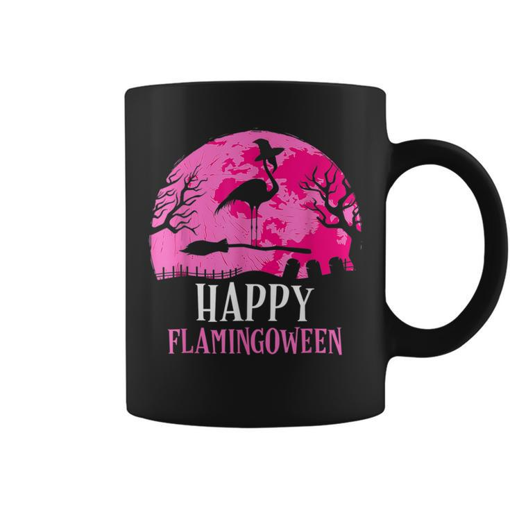 Halloween Flamingo Witch Happy Flamingoween Costume Coffee Mug