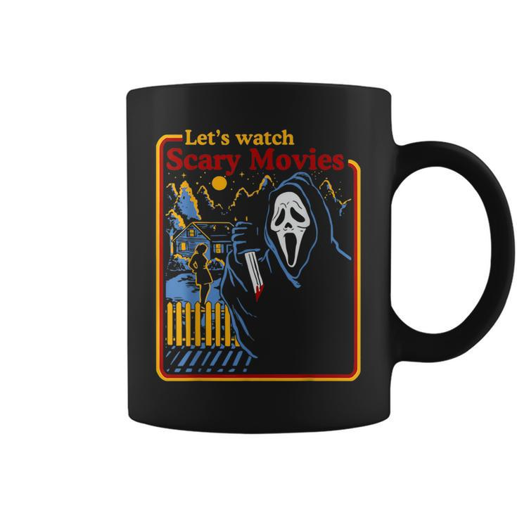 Halloween Let’S Watch Scary Horror Movies Ghost Series Retro Halloween Funny Gifts Coffee Mug