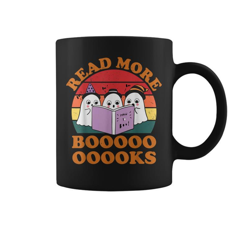 Halloween Read More Books Cute Boo Read A Book Teacher  Coffee Mug