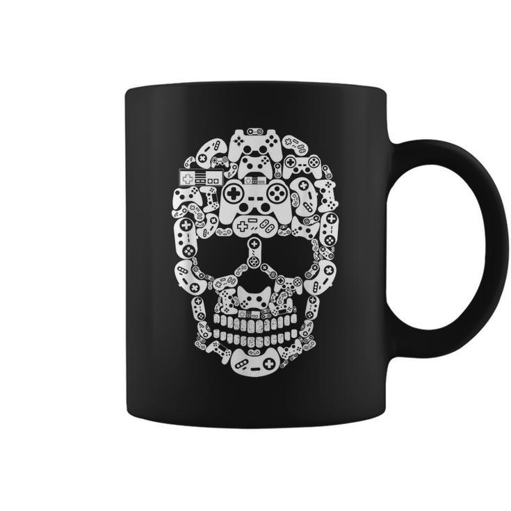 Halloween Skeleton Skull Gamer Boys Men Controller Gaming  Coffee Mug