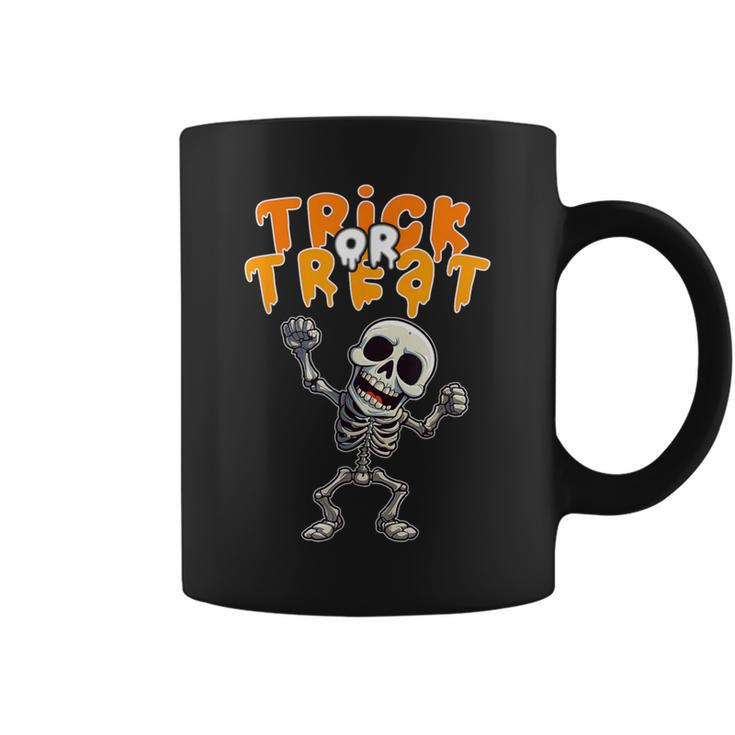 Halloween Spooky Skeleton Trick Or Treat Coffee Mug