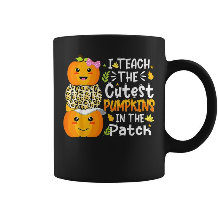 Halloween I Teach Cutest Pumpkins In Patch Teacher Fall Coffee Mug