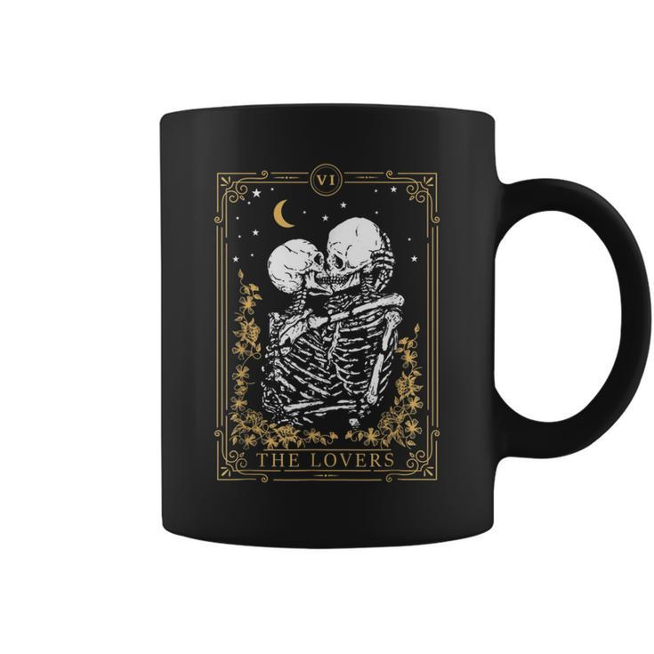 Halloween The Lovers Vintage Tarot Card Magic Occult Witch Magic Funny Gifts Coffee Mug