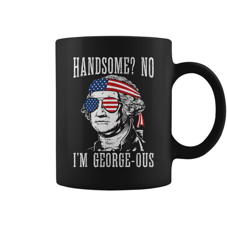 Handsome No Georgeous Washington 4Th Of July Coffee Mug