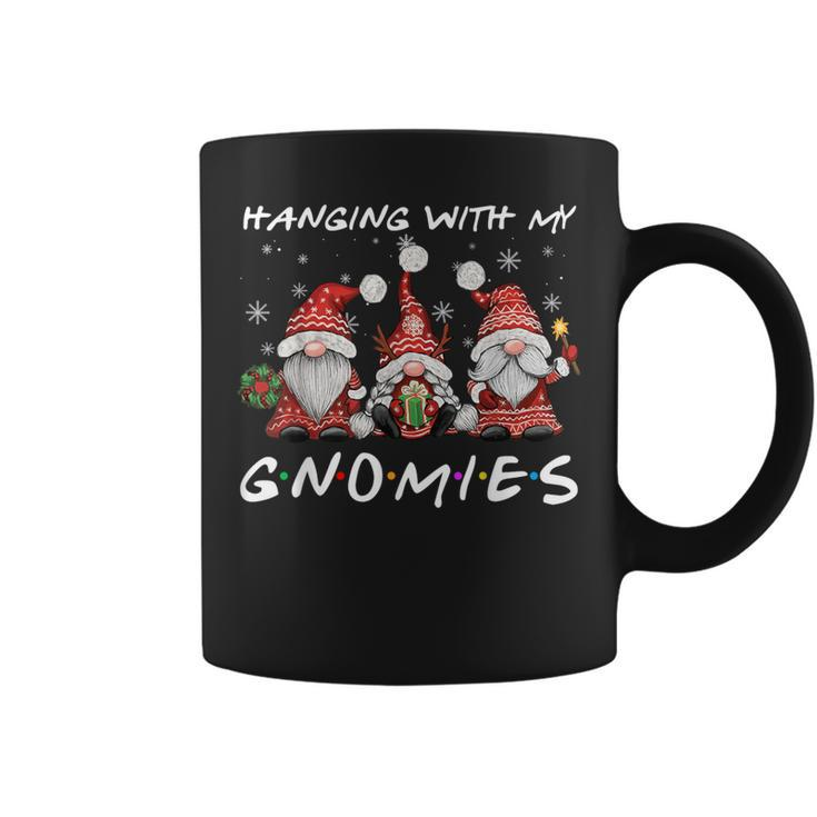 Hanging With Gnomies Christmas Gnomes Xmas Buffalo Plaid Red Coffee Mug
