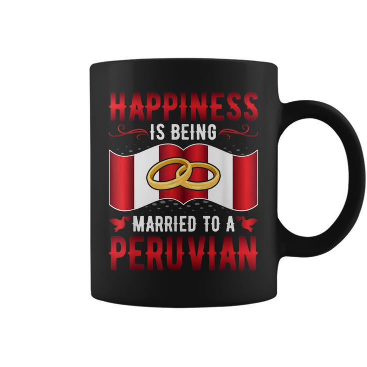 Happiness Is Being Married To A Peruvian Girl Wife Husband Coffee Mug