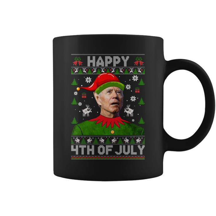 Happy 4Th Of July Joe Biden Ugly Christmas Sweater Coffee Mug