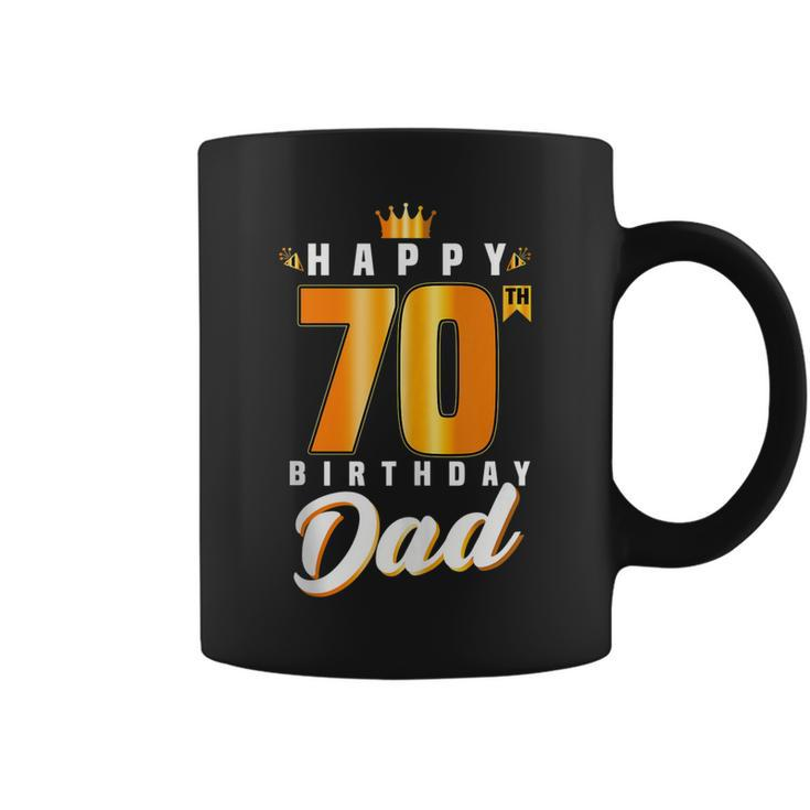 Happy 70Th Birthday Dad Birthday 70 Years Old Dad  Gift For Women Coffee Mug