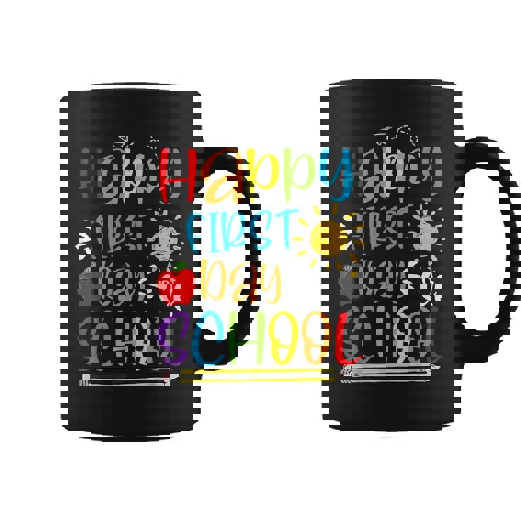 Happy First Day Of School Teacher Back To School Boys Girls  Coffee Mug
