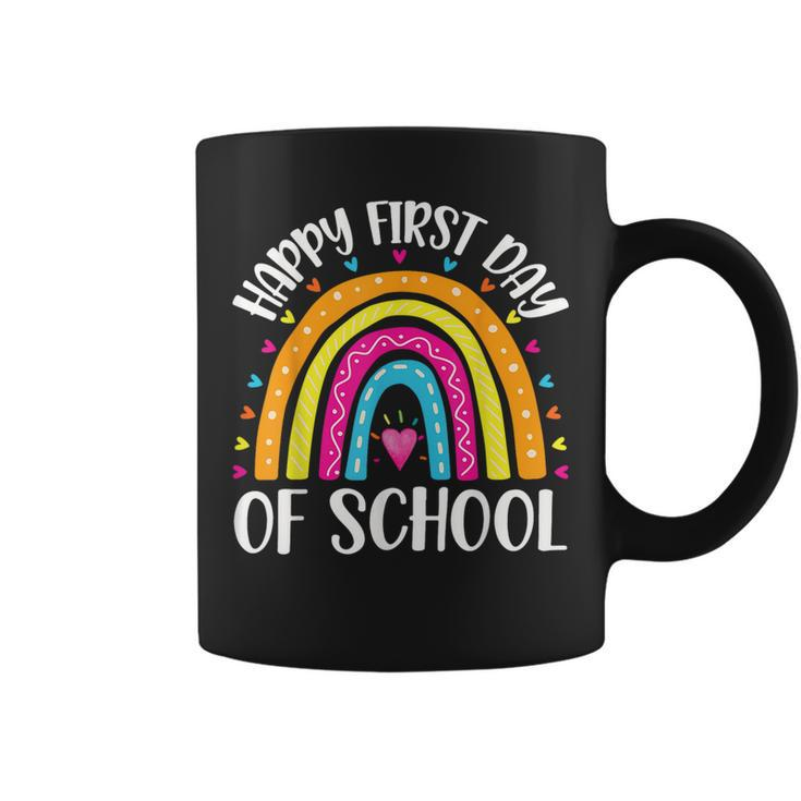 Happy First Day Of School Teacher  Back To School Girls  Coffee Mug