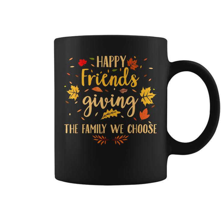 Happy Friendsgiving Friends & Family Fall Thanksgiving Coffee Mug