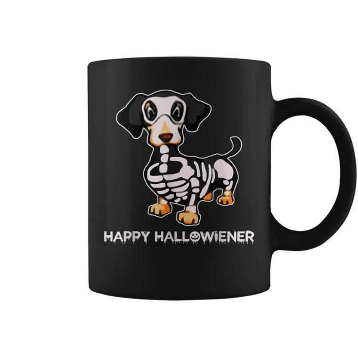 Happy Halloween Halloweiner Daschund Dog Lovers Skull Coffee Mug