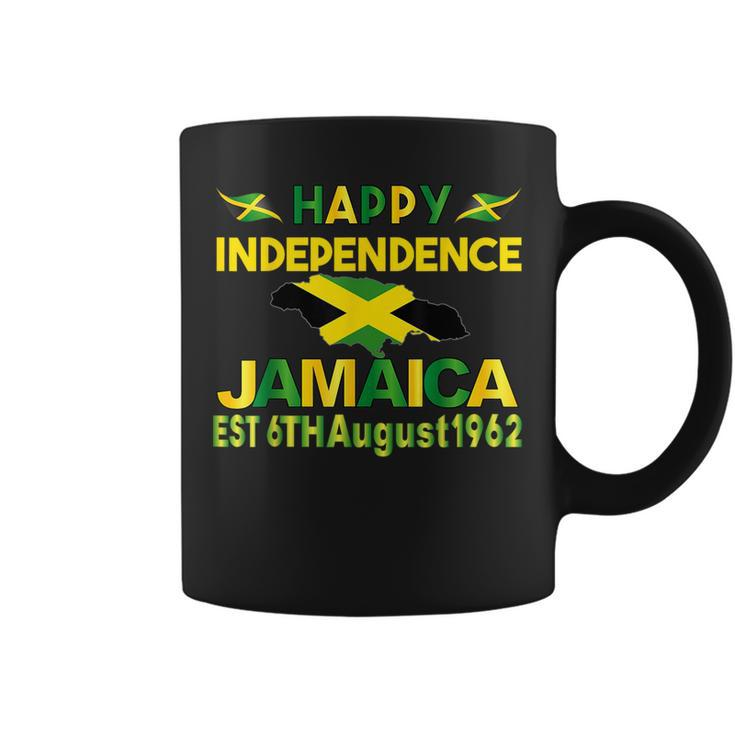 Happy Independence Jamaica Day Jamaican Flag 1962 Women  Jamaican Flag Gifts Coffee Mug