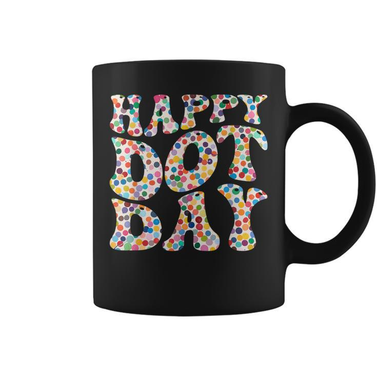 Happy International Dot Day Colorful Polka Dot Groovy Coffee Mug