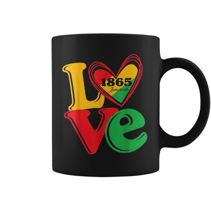 Happy Junenth Is My Independence Day Black Women Heart  Coffee Mug