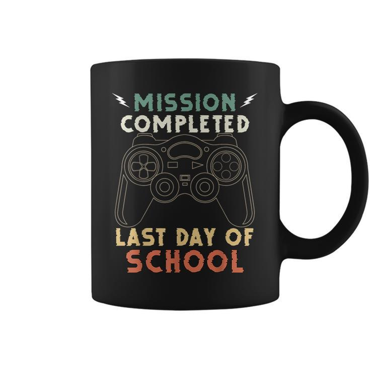 Happy Last Day Of School Gamer End Of The School Year Gaming  Coffee Mug