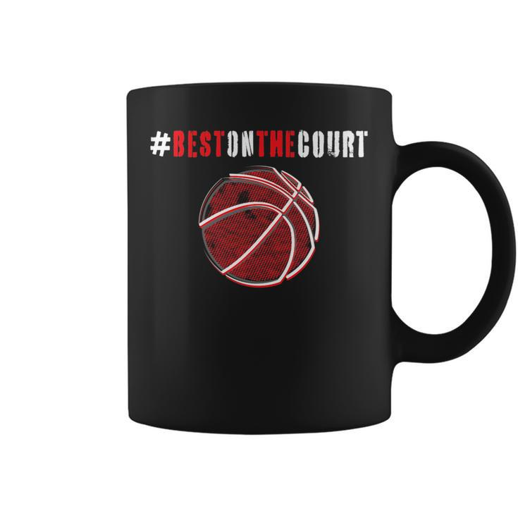 Hashtag Best On The Court Motivational Basketball   Coffee Mug