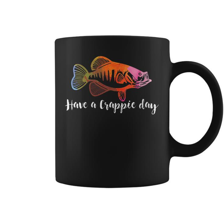 Have A Crappie Day Gift Funny Fishing Quote Fishing Gift For Womens Coffee Mug