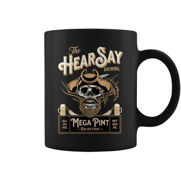 Hearsay Mega Pint Brewing Objection Brewing Funny Gifts Coffee Mug