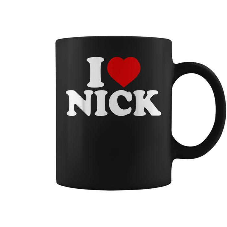 I Heart Nick First Name I Love Nick Personalized Stuff Coffee Mug