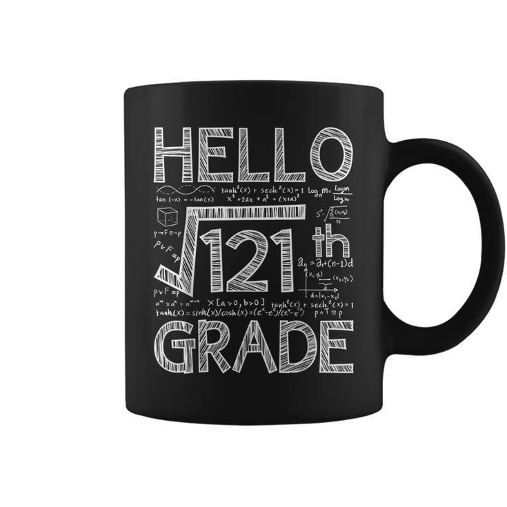 Hello 11Th Grade Square Root Of 121 Back To School Funny Coffee Mug