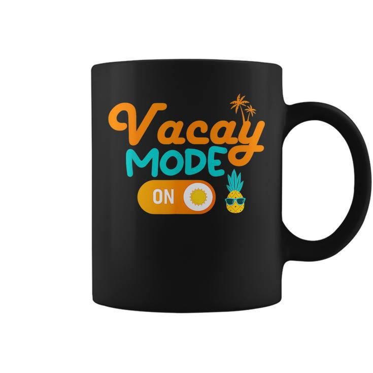 Hello Summer Vacay Mode On Pineapple Family Beach Vacation  Vacation Funny Gifts Coffee Mug
