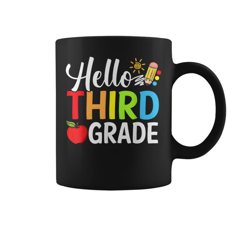 Hello Third Grade Team 3Rd Grade Back To School Teacher Kid  Gifts For Teacher Funny Gifts Coffee Mug