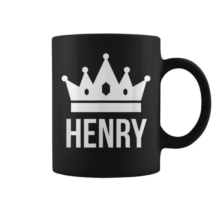 Henry Name  For Men King Prince Crown Design Coffee Mug
