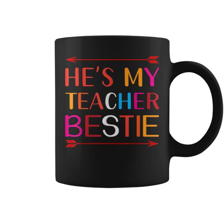 He's My Teacher Bestie Coffee Mug