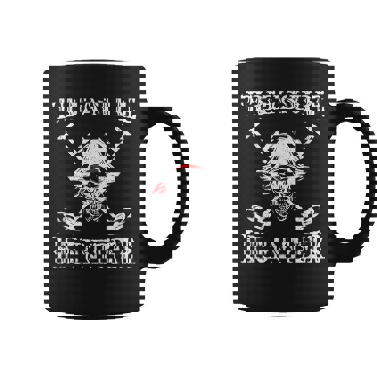 Hidden Treasure Hunter Pirate Metal Detector Gold Coins Coffee Mug