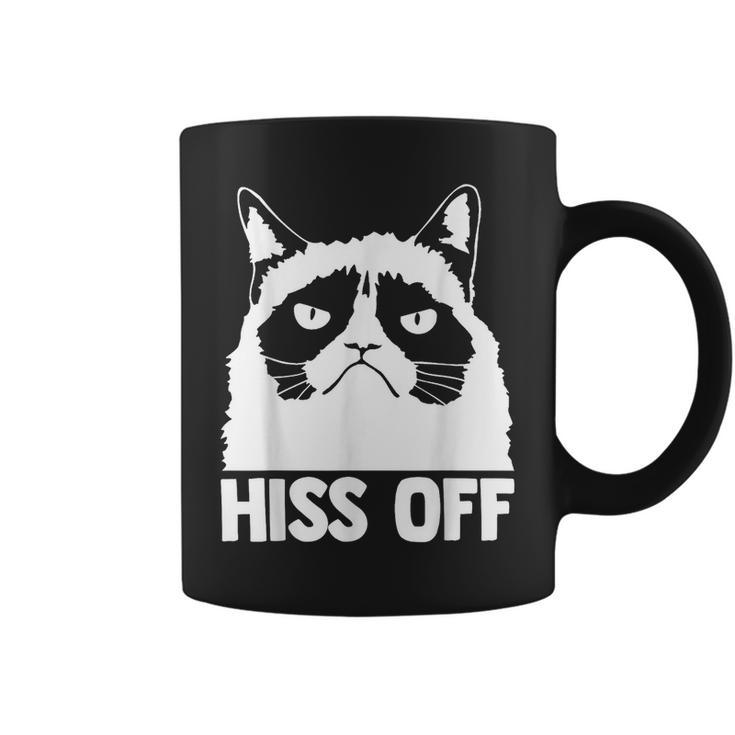 Hiss Off Funny Cat Lover Cute Cat Graphic  Coffee Mug