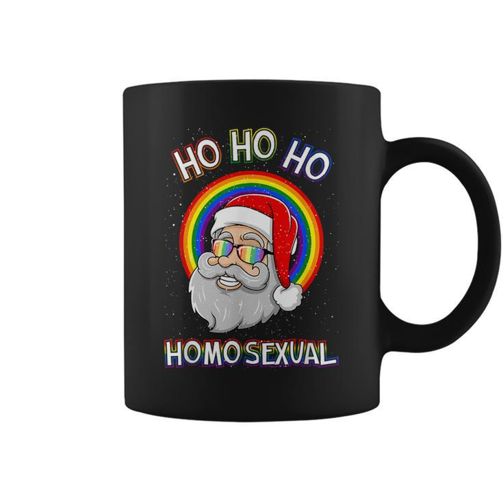 Ho Ho Ho Homosexual Holigays Lgbt Ugly Christmas Sweater Coffee Mug