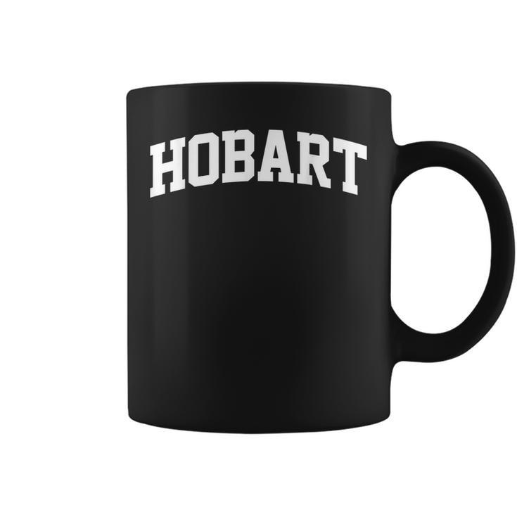Hobart Family First Last Name Arch Coffee Mug