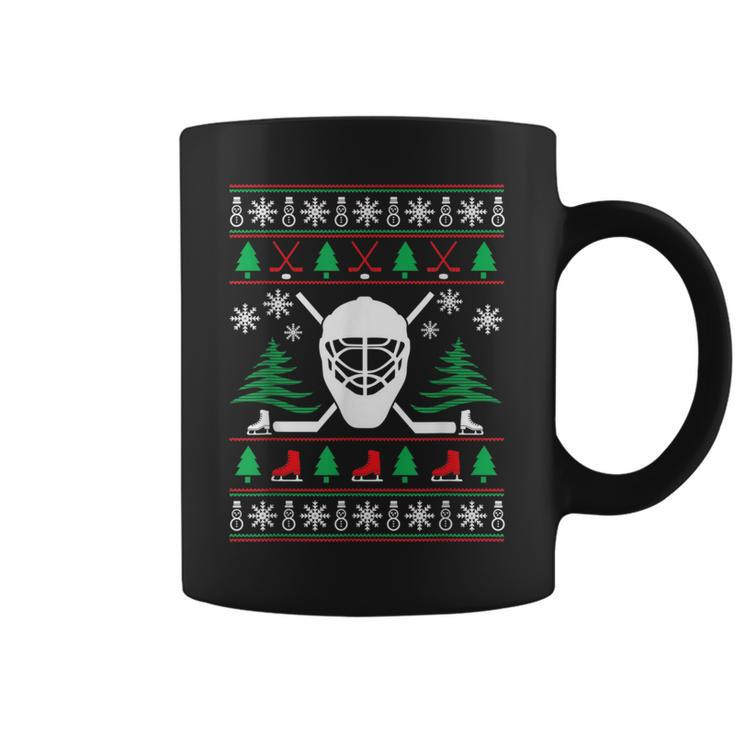 Hockey Ugly Christmas Sweater Hockey Coffee Mug