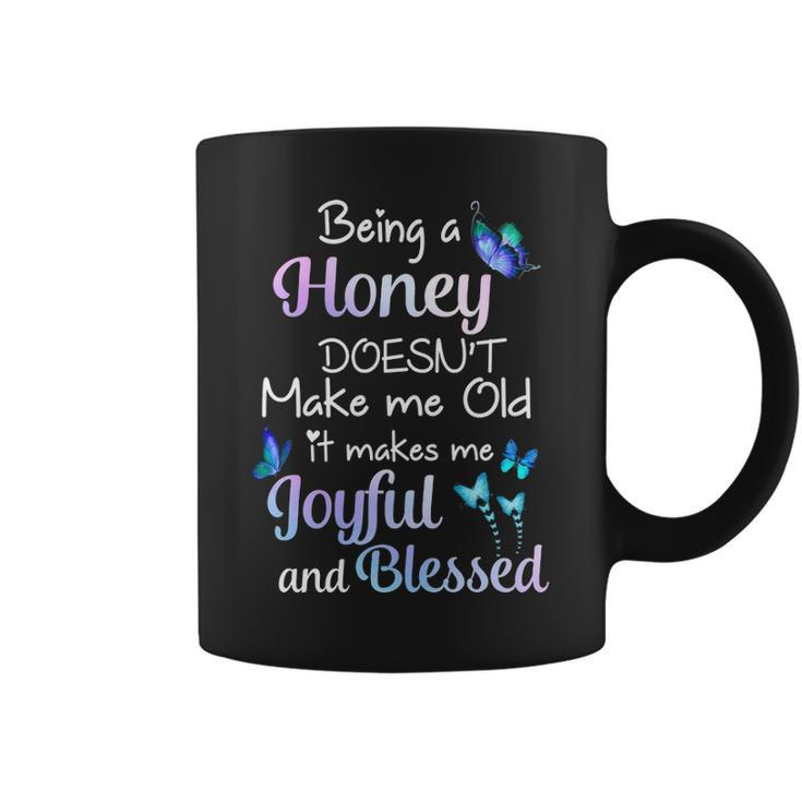 Honey Grandma Gift Being A Honey Doesnt Make Me Old Coffee Mug