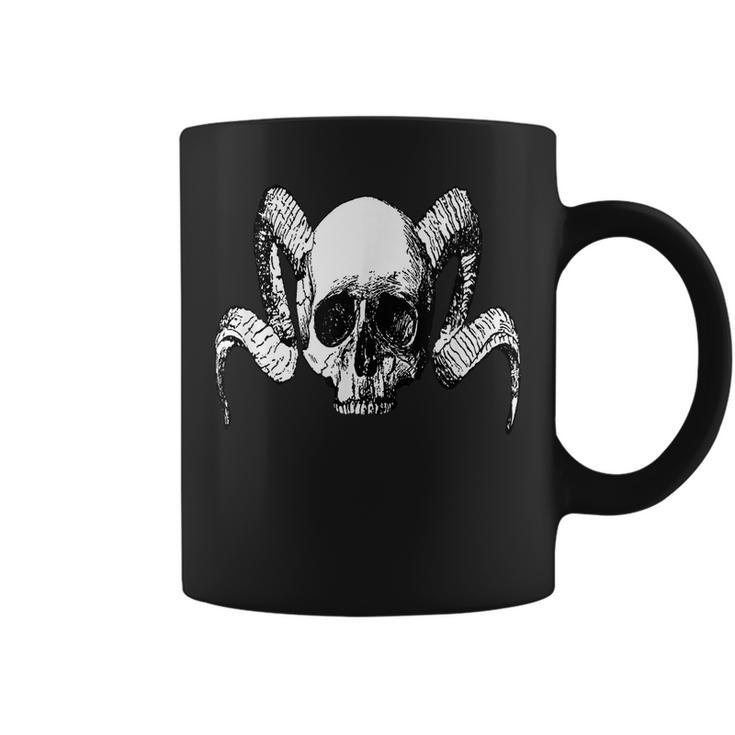 Horned Skull Coffee Mug