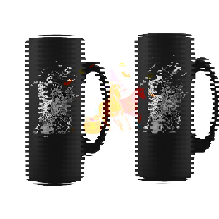 Horse Mummy Witch Halloween Horror For Horse Lover Mummy Coffee Mug