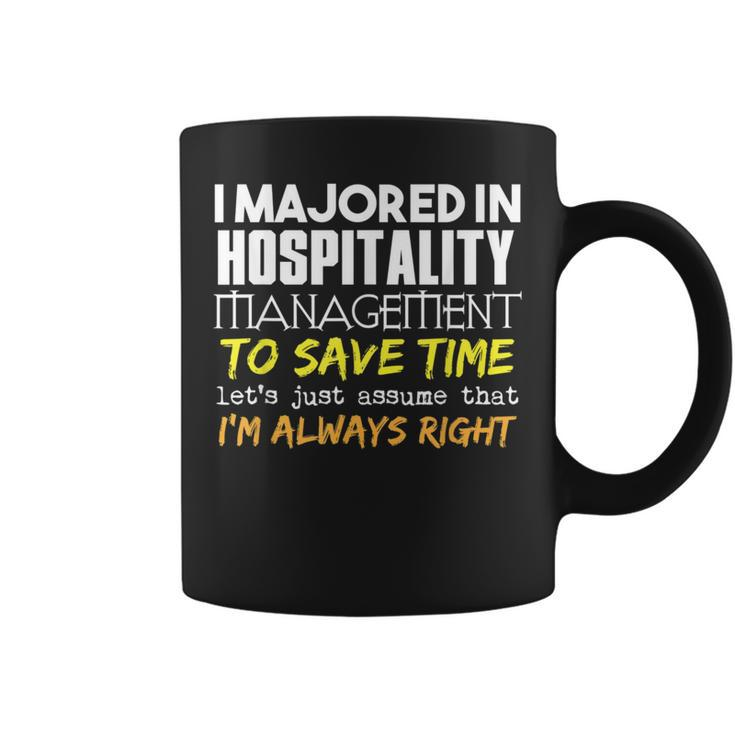Hospitality Management Major For Back To School Coffee Mug