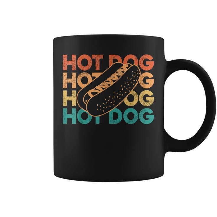 Hot Dog Adult Retro Vintage Hot Dog  Coffee Mug