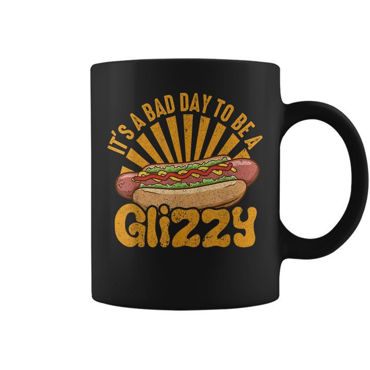 Hot Dog Vintage Funny Saying It’S A Bad Day To Be A Glizzy  Coffee Mug