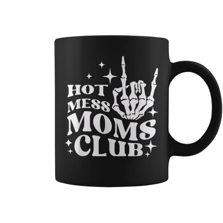 Hot Mess Moms Club Vintage Retro Mothers Day Mama Mom  Gifts For Mom Funny Gifts Coffee Mug