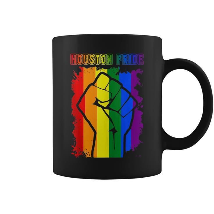 Houston Texas Lgbt Pride Month Lgbtq Rainbow Flag  Coffee Mug