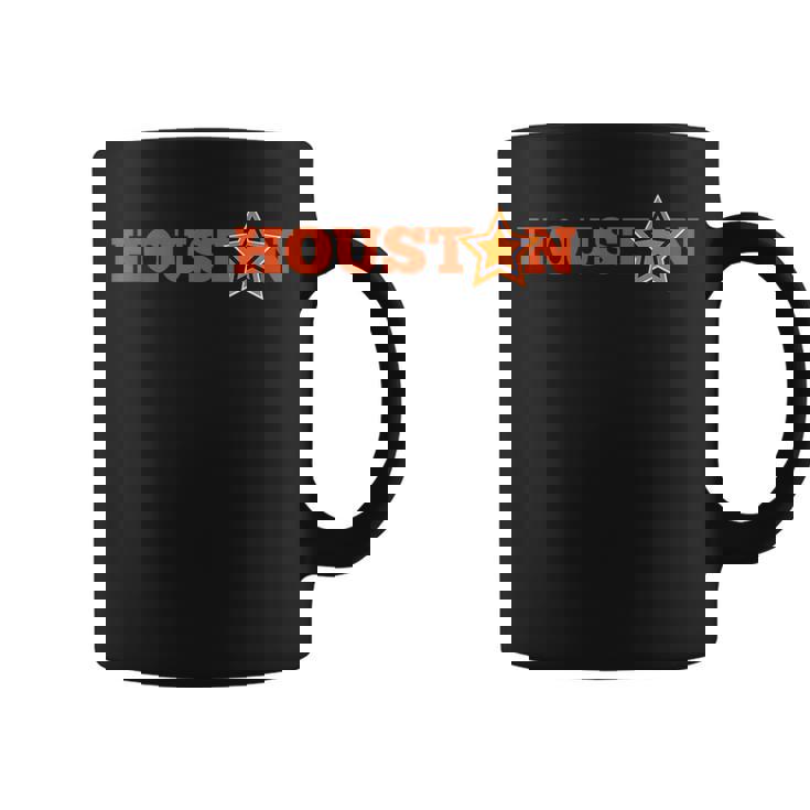 Houston Vintage Retro Star Colors Coffee Mug